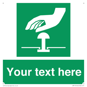 Custom Safe condition: Emergency stop button